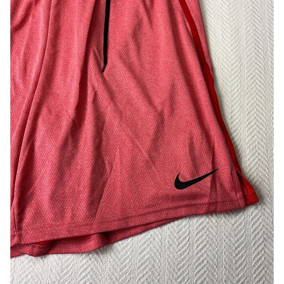 Nike Basketball Shorts Mens XXL Red Elastic Waist Lined Spellout Athletic Swoosh - Picture 3 of 8